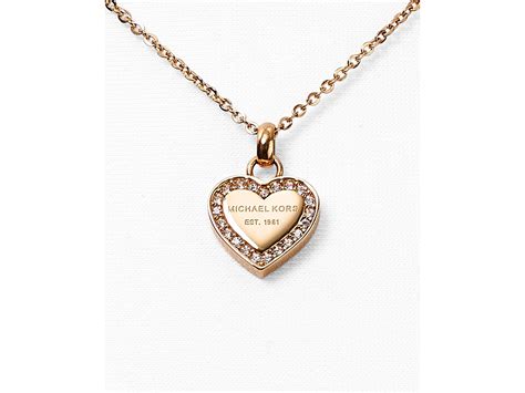 mk necklace heart